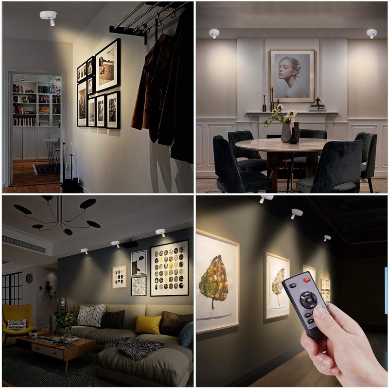 Alivation Wireless LED Picture Lights Battery Operated Spot Lights Indoor,
