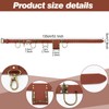 Sunnymove Adjustable Tool Belt with Hooks Heavy Duty Brown Leather