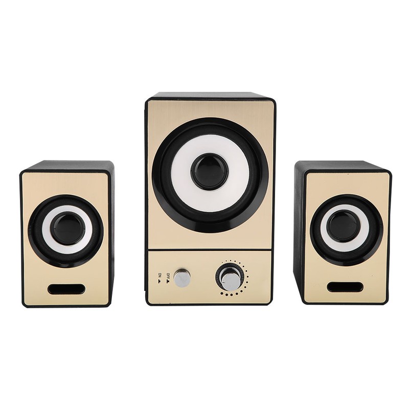 SADA 2.1 Stereo Surrounding Computer Laptop Speakers Clear PC Speakers