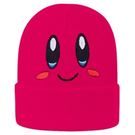JILANI HANDICRAFT Cute Kir by Beanie Funny Adult Size Anime Hat Accessory Kawaii, MediumLarge (Acrylic, hot Pink)