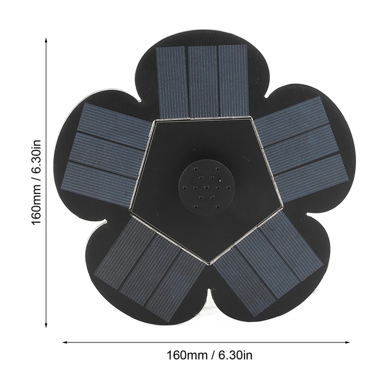 Solar Fountain Solar Powered Plum Blossom Style Fast Start Up