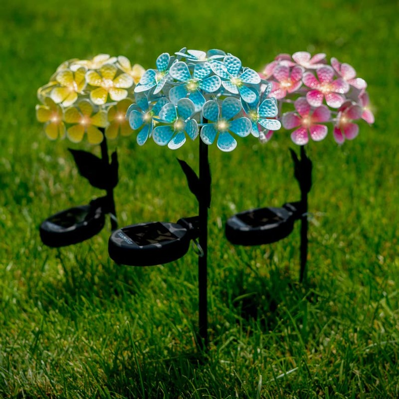 Touch Of ECO FLORALITE - Lámpara solar LED de metal