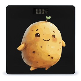 Cute Potato Funny Scale for Body Weight Highly Accurate Digital Bathroom Scale with LCD Display