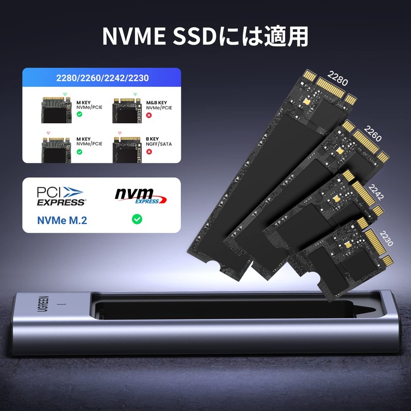 UGREEN M.2 SSD Case M.2 SSD External Case 【Dedicated for