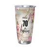 70th Birthday Gifts for Women,70th Coffee Tumbler Stainless Steel Travel