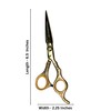 Hairdressing Barber Hair Cutting Scissor for Professional Barbers Stainless Steel