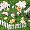 26 Pcs Cat Cake Topper Cute Cat Figurines Cat Happy