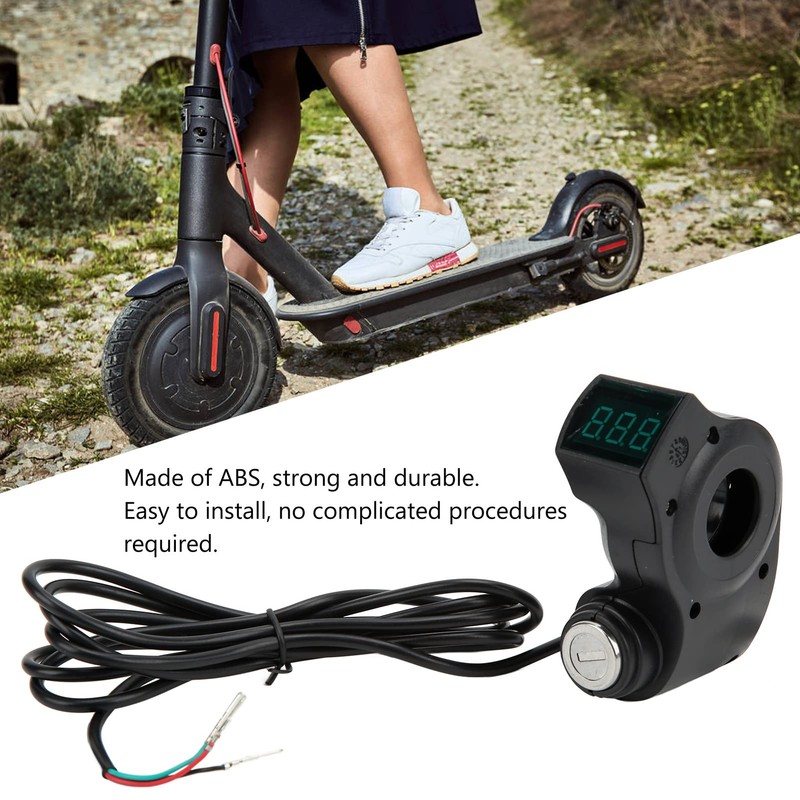 Electric Scooter Ignition Lock, One Button Start 3Pin Plug Design