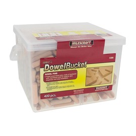 Milescraft 5396 Wooden Dowels M6 6 x 30 mm, M8 8 x 40 mm and M8 8 x 60 mm Dowel Rods / Dowels Corrugated Wooden Dowels