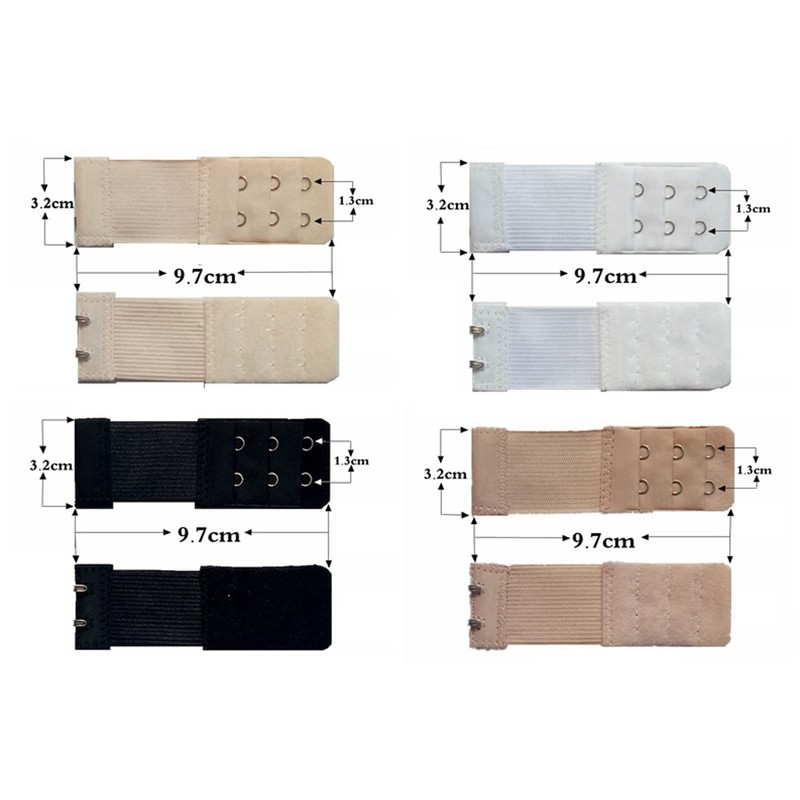 Lansonee Pack of 6 Bra Strap Extenders Extensions Elastic Extender