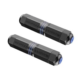 VCE 2-Pack IP67 impermeable RJ45 CAT6 / CAT5E / CAT5 conector acoplador hembra a hembra blindado 8 pines para cable LAN Ethernet