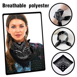 4 x Bandana Scarf for Men/Women / Children - Head Scarf Made of 100% Cotton - Multifunctional Scarf in One Size