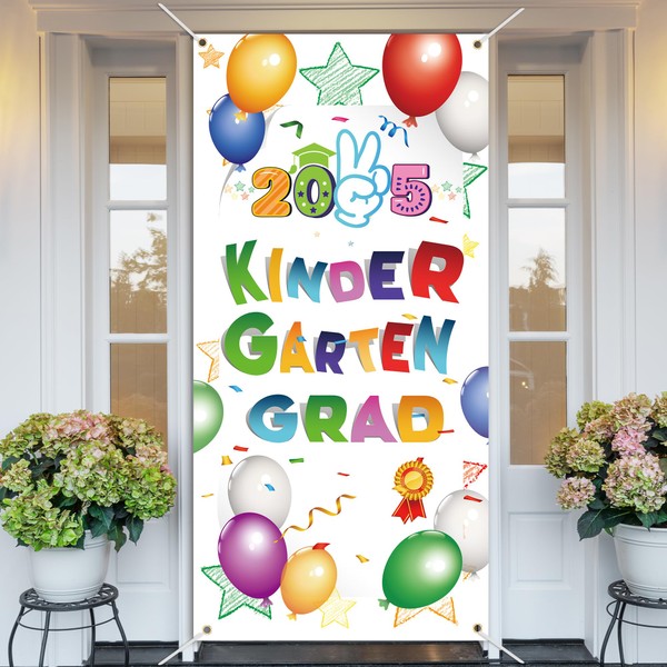 Kindergarten Grad Banner Backdrop Class of 2025 Graduation Last Day