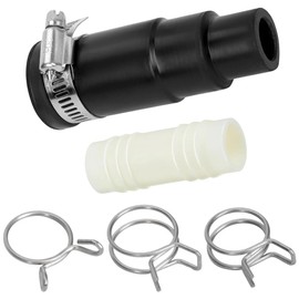 Garbage Disposal Dishwasher Connector Kit, Black Rubber, 1 Set, Easy 3-Minute Installation, Dishwasher Drain Hose Adapter, Connector Kit A