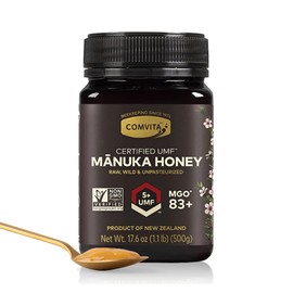 Comvita Manuka Honey UMF 5+ (MGO 83+) - Raw Manuka Honey New Zealand, Pure & Unpasteurized, Superfood for Immune Health, Use in Tea, Wild, Monofloral, Non-GMO - 500g (17.6 oz)