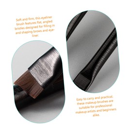 IWOWHERO Ultra Thin Eyeliner Brush Angled Tip Brow Brush Kit Makeup Tool Perfect for Eyes
