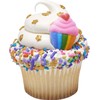 DecoPac Gold Stars Quins, Edible Cupcake Sprinkles, Sugar Cake Decorations