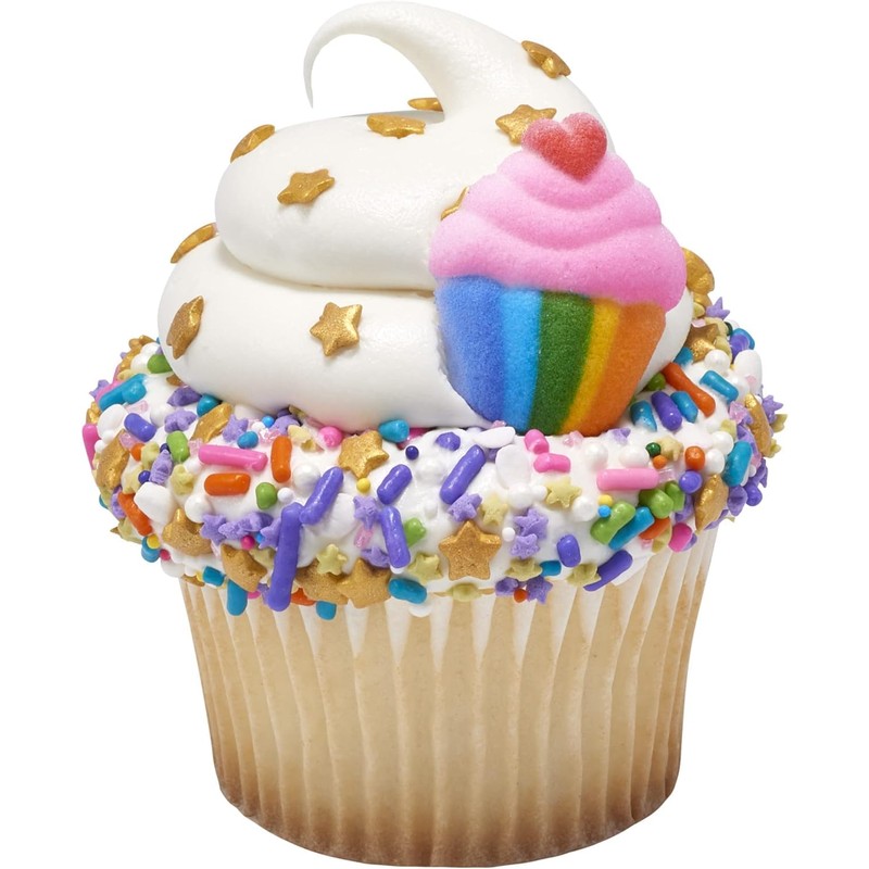 DecoPac Gold Stars Quins, Edible Cupcake Sprinkles, Sugar Cake Decorations