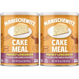 Manischewitz Cake Meal Non GMO Kosher For Passover 16 Oz Can (Pack of 2, Total of 32 Oz)