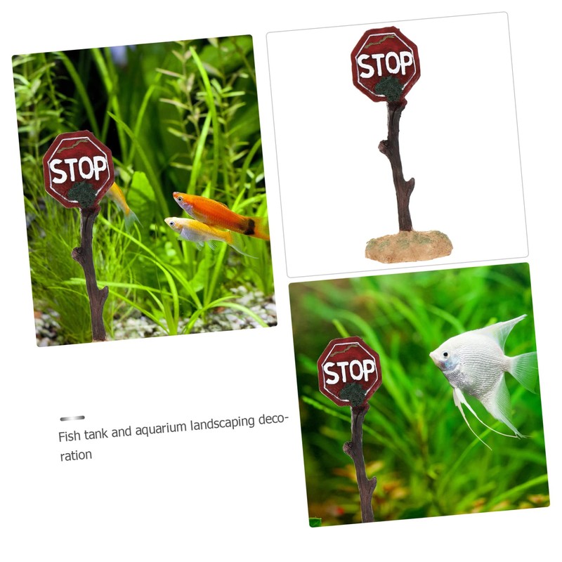 Sosoport 2 Pcs Aquarium Decoration Fish Tank Ornaments Landscaping Decor