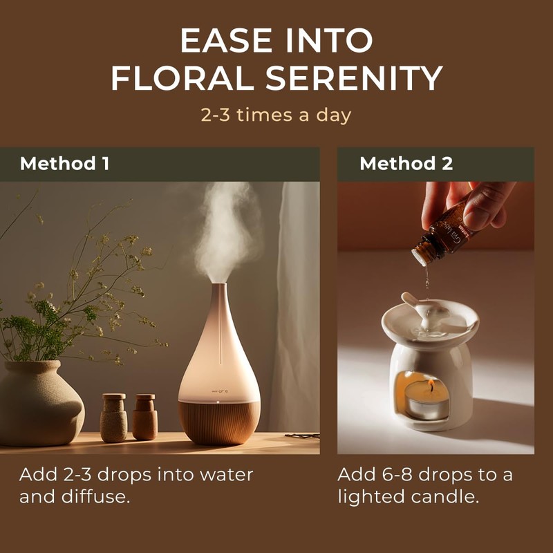 Gya Labs Lotus Essential Oil for Diffuser - 0.34 Fl