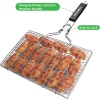 Fish Grilling Folding Portable Stainless Steel BBQ Grill Basket for