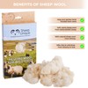 Bird nesting material - 100% pure natural British wool. Soft,