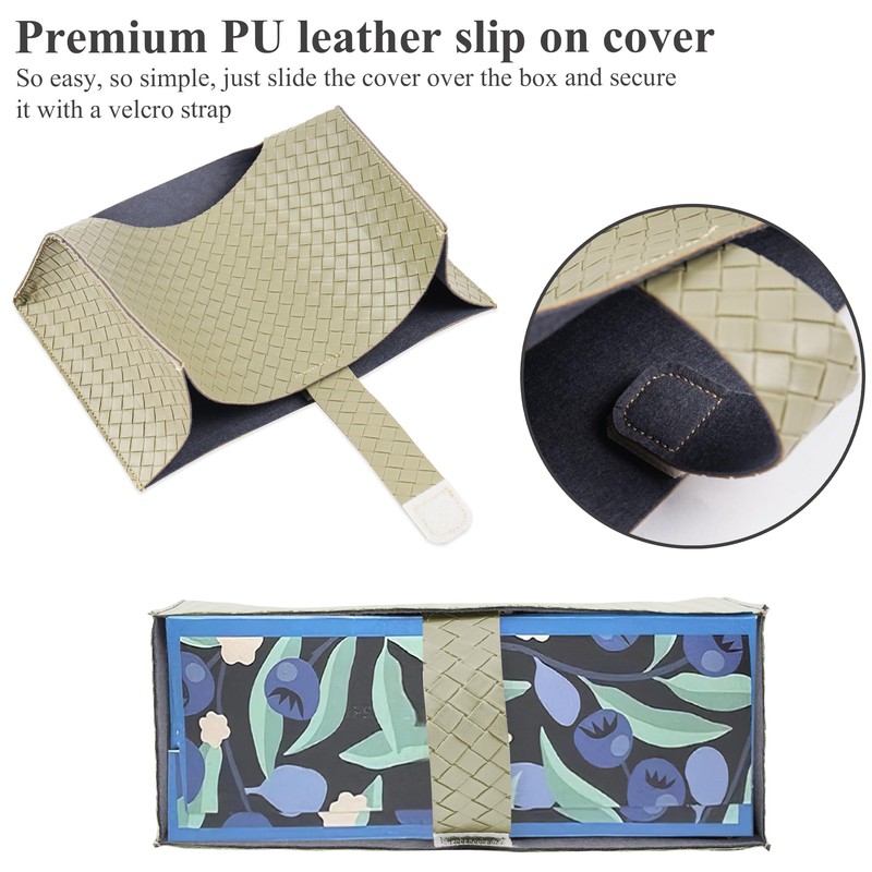LIZIMANDU Leather Cover for Disposable Paper Hand Towel Box, Compatible