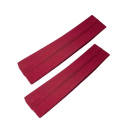 WESTEND CHOICE 5cm Wide Headbands 2 Pack Plain Stretchy Kylie Head Band Bandeau Unisex Headbands for Women & men Soft Hair Band Gym Exercise Yoga Headband (Burgundy)