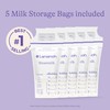 Lansinoh Breastmilk Storage Container with Quick-Freeze Tray, Stores up to