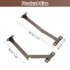 sourcing map 2Pcs 3.4" Folding Lid Support Hinges, Lift Up