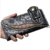 Berkut Biker Wallet, Eagle Coin, Long Wallet, Thin, Black