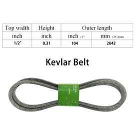 q&p 42" Deck Rebuild Kit 100 Series 102 D105 / E100 /LA100 / X105 Includes (1) V-Belt GX20072 GY20570 (2) Blade GX22151 GY20850,50-3231