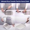 KitchenStar 12-inch Perforated Pizza Peel with Folding Handle - Stainless