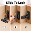 90-Degree Barn Door Latch for Right-Angle Doors – Stainless Steel