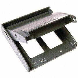 Hubbell-Bell 5045-0 Two-Gang Weatherproof GFCI Box Cover, Gray