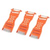 uxcell Metal Scraper Fruit Grater Slicer Vegetable Peeler 3 Pcs