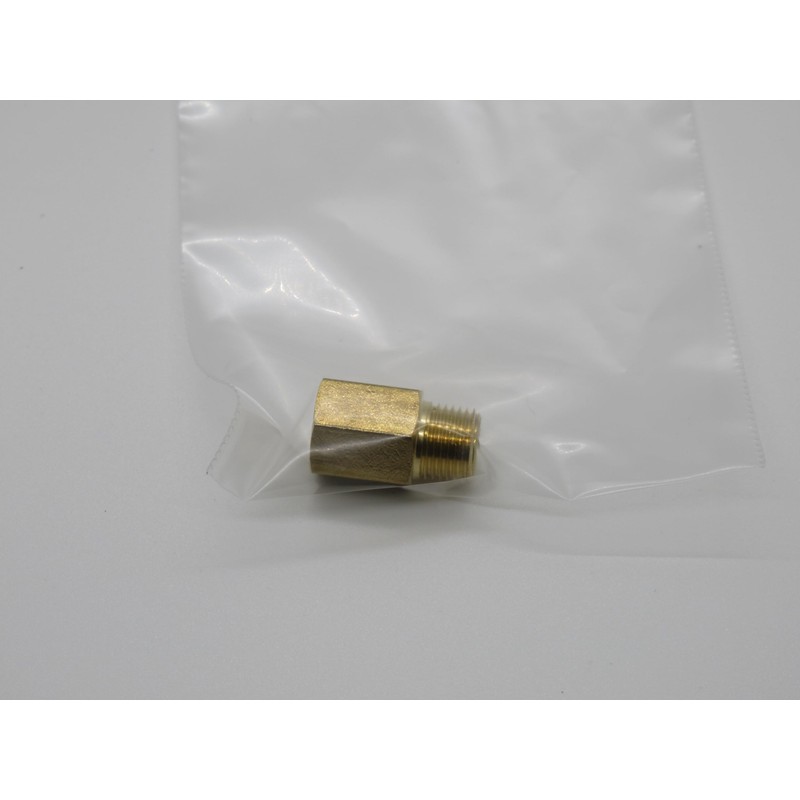 FloFlex Brass Thread Adapter, 1/8" NPT Male X 1/8" G