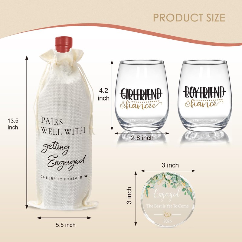 cmegke Engagement Gifts for Couples 2026, Engagement Gifts for Couples