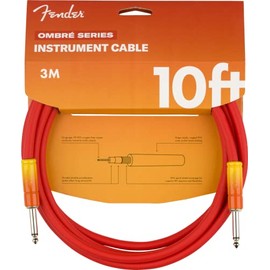 Fender Ombré Series Cable recto a recto para instrumentos, 10 pies, Tequila