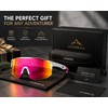 Performance Shield Sunglasses for Men & Women – Lightweight Wraparound