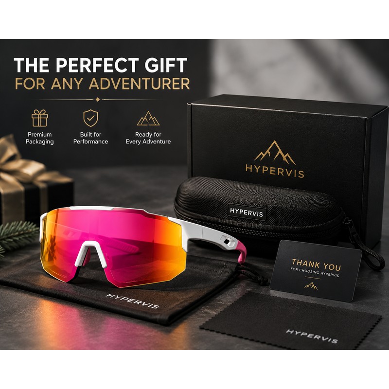 Performance Shield Sunglasses for Men & Women – Lightweight Wraparound