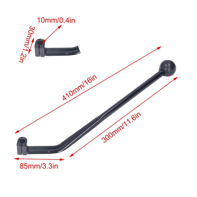 Keenso ATV Hand Shifter, ATV Hand Control Gear Lever 410mm/16in