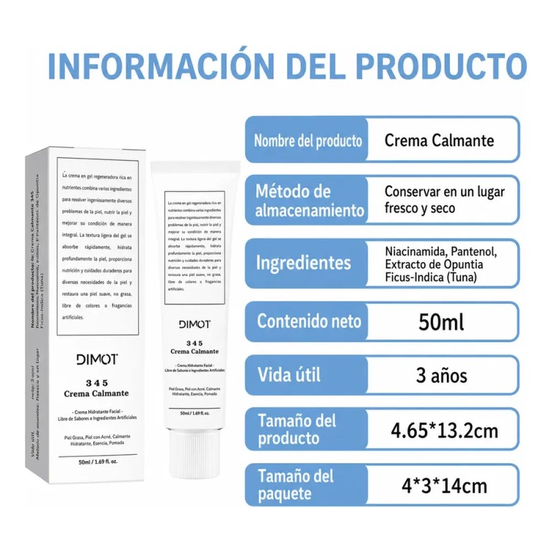 Dimot Crema Reparadora 345 Momento De Aplicación Noche 50ml
