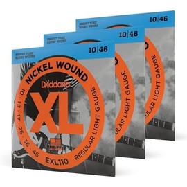 D'Addario XL Nickel Electric Guitar Strings - EXL110-3D - Perfect Intonation,...
