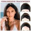 Risipu 8 Stück Haarband Damen，Elastischer Antirutsch haarbänder,Weiches Breit Headband，Modisches Stirnband