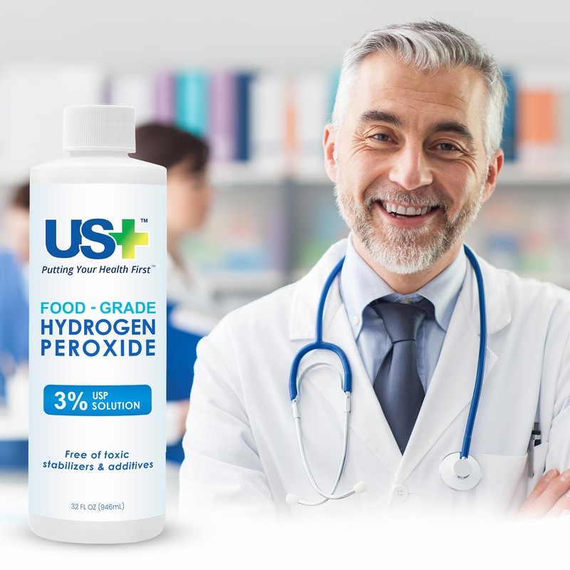US+ Food Grade 3% Hydrogen Peroxide - Versatile All-Natural Cleaner
