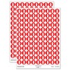 Fire Extinguisher Solid 200+ Round Stickers - Matte Finish -