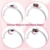 Wolliran Half Moon Light for Nail Desk 29 inch, Foldable