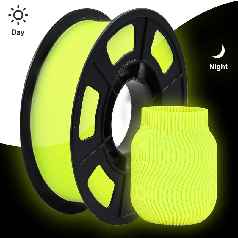 Glow in the Dark PLA Filament for FDM 3D Printing